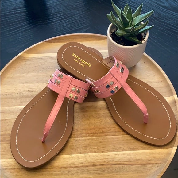 Kate Spade Carol Patent Leather Studded Sandal - Picture 2 of 7